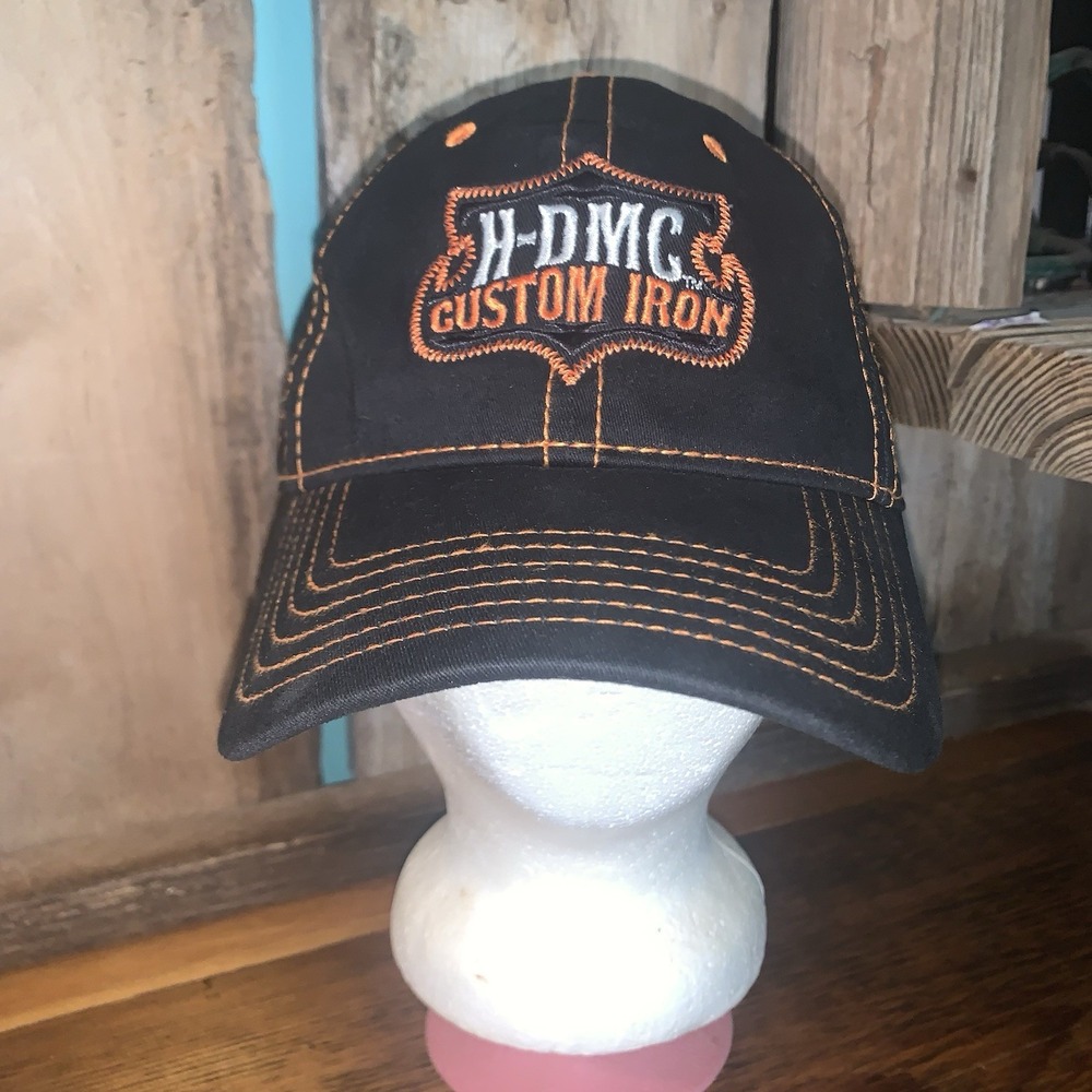 H-DMC Custom Iron Harley-Davidson Motorcycles Skull Fitted Baseball Hat A-Flex‎